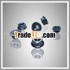 Flange nuts with serration