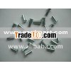 flat round head semi-tubular steel rivet,blue zinc plating,6x18mm