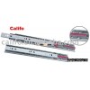 Three sections ball bumper bearing drawer slide