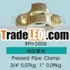 perssed pipe clamp