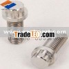 Titanium 12point flange head screws for racing