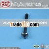 Hex slotted truss head semi-tublar rivets
