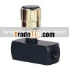 Threaded connection restrictive check valve