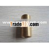 Brass hex nipple male