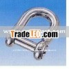 D shackle with no snag pin stainless steel SUS304 JAPAN sling