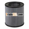 Molded end air intake filter for air compressors