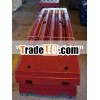 Jaw plate swing jaws,Fixed jaws,High manganese steel plate