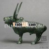 Bronze artist value bull sculpture