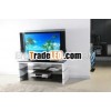 three shelf glass top tv stand UTV341