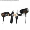 Ebony Wood Earphones & Headphone for Mobile