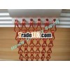 standard 12mm bright red color aluminum hanging chain link curtain