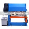 Barrels of leather, longitudinal seam locking machine