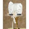 2011 baby girl cute christening dress hat cap FLAH018