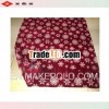 snow print coral fleece blanket