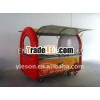 mobile food cart and different equipments inside