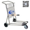 3 Wheels Stainless Steel Airport Hand Trolley, Airport Hand Cart, Airport Trolley
