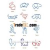 Cute animals shape metal paper clip, promo gift, business gift, children toy and stationery