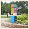 roadside aluminum pylon signage