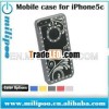 bling diamond chrome aluminum hard pc Mobile Case for iPhone5C
