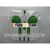 Headphones For iphone5 colorful earphone with volue controll and mic