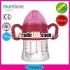 Crazy Promotion ! Best Baby Gift Wide Neck PP Baby Feeding Bottle With Heart Shaped Handle