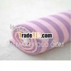 Striped CVC fleece fabric