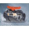 Plastic Double Union Ball UPVC / PVC Diaphragm Valve Socket Connection PN1.0Mpa ANSI