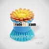 flower shape pot brush