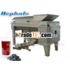 automatic double screw fresh vegetable chinese herbs grape,apple, aloe guava grape destemmer and ext