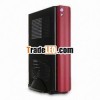 UV-coated HTPC Case with Sliding Front Panel and SATA to eSATA Cable
