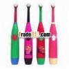 Kid's rotating electric toothbrushes, changeable brush head and battery