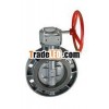 Plastic butterfly valve with Worm gear