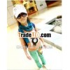 2013 autumn the latest design for children the candy color trousers leisure foot trousers for girls