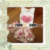Hot sale baby Adorable clothing sets Baby top and baby bloomer diaper cover Outfit Set Lovely infant