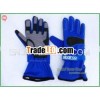 Hot Sale Blue Color Sparco Racing Car Gloves