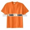 100% Cotton Orange Plain T-Shirt