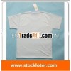 Promotion Polyester Mens Blank White Tshirt Stock,  Inventory-131101(1)