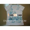 ladies cotton spandex fashion t-shirt