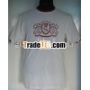 100% COTTON 180 GSM WHITE T-SHIRT WITH PRINT