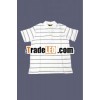 Organic Kids stripes Polo T shirt