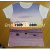 2013 design viscose t-shirt,  CMYK printed super soft ladies viscose t-shirt
