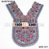 hand embroidery designs for blouses floral embroidery design V-neck for kurtis(QNE-017)