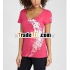 Ladies Splash Print t shirt