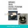 round decoration brass jeans studs (#SR0401/6mm)