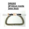 brass D-ring buckle #DR0202/38mm inner