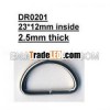 metal D-ring buckle #DR0201/23mm inner