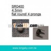 round metal prong clothing studs (#SR0400/4.5mm)