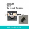 round metal prong jeans jacket stud (#SR0400/8mm)