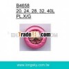Combined gold plastic button for lady's coats (#B4658)