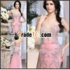 Real Sample Light Pink Beaded Alibaba Made In China New Model Elegant Sexy Luxurious Fishtail Evenin